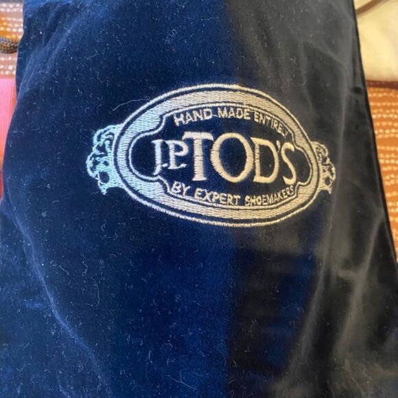 Vintage Tod’s Black Pebbled Leather Baquette Bag New - Picture 14 of 15